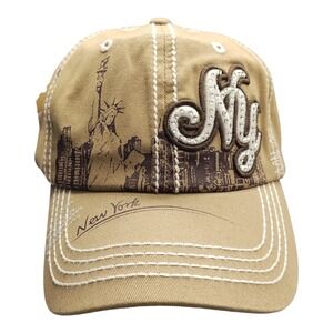 Sun Products New York Baseball Cap‎ Mens Multicolor Embroidered Logo Hook & Loop